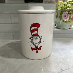 Cat in the Hat Ceramic Jar